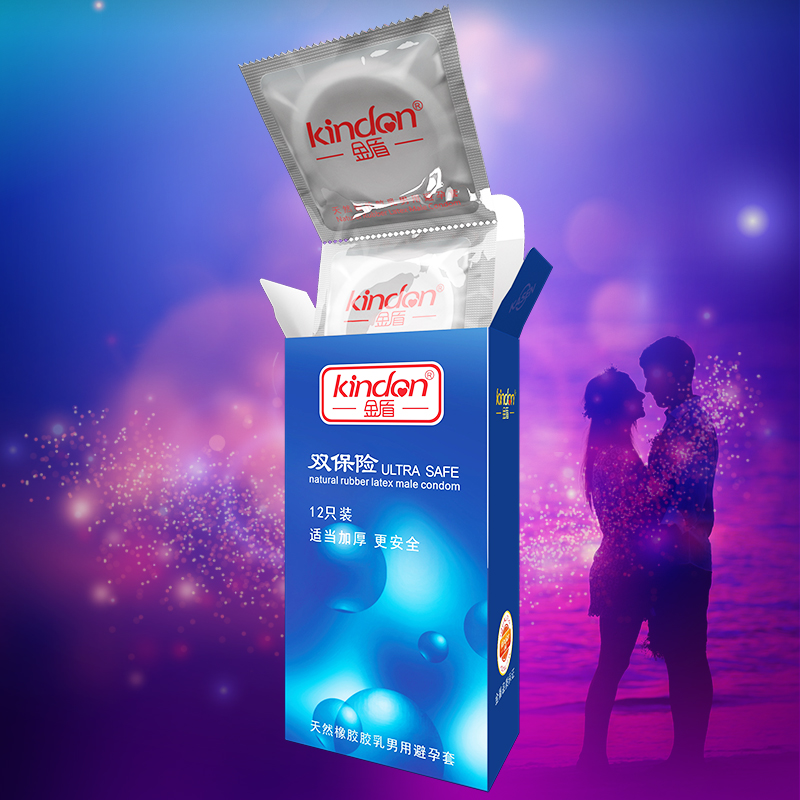 金盾避孕套夢幻系列雙保險12只裝