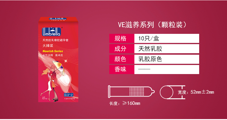 保護傘避孕套VE滋養(yǎng)系列火辣裝(圖3) 保護傘避孕套VE滋養(yǎng)系列火辣裝(圖3)