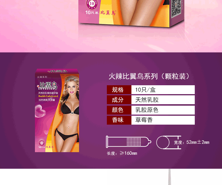 比翼鳥避孕套火辣系列紫色(圖2) 比翼鳥避孕套火辣系列紫色(圖2)